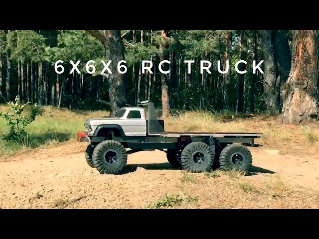 RC 6x6x6 TRUCK 1/10 Scale All wheels steering Trail Ride