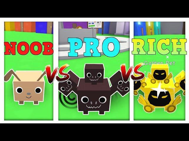 NOOB vs PRO vs RICH - ROBLOX PET SIMULATOR VERSION! *FUNNY*