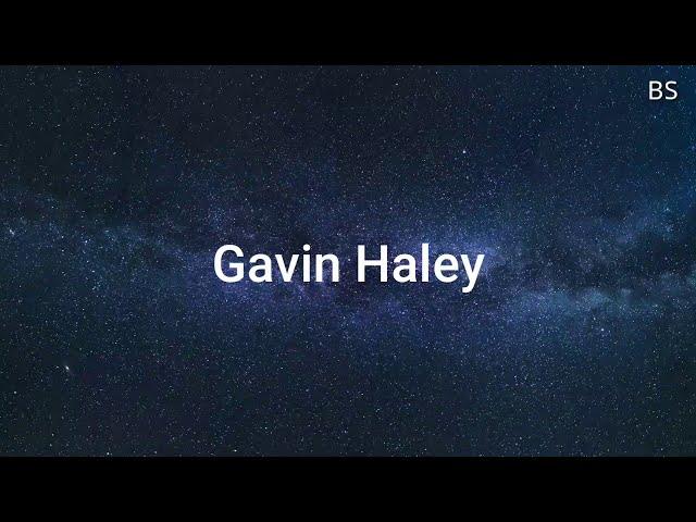 Gavin Haley - Long Game (Lyric Video)