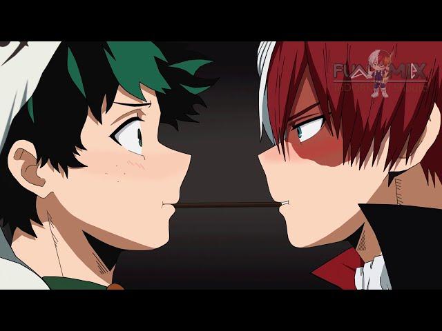 Tododeku Kiss - Pocky Halloween | Todoroki Shoto x Midoriya Izuku | feat. Bakugo Katsuki (YAOI)