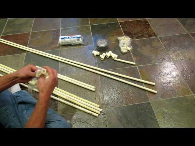 Building A (MINI) Collapsible Vegetable Garden PVC Greenhouse/Cold Frame - The Rusted Garden 2013