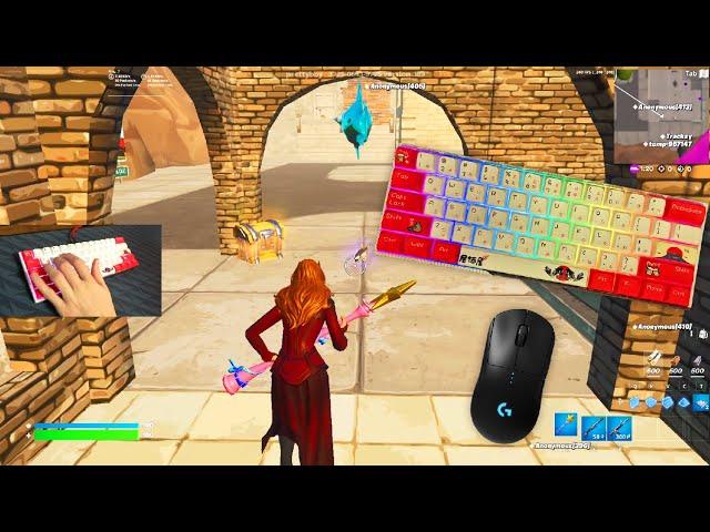 XVX M61 Mechanical Keyboard Sounds  ASMR  Smooth Fortnite Tilted Towers Gameplay 240FPS