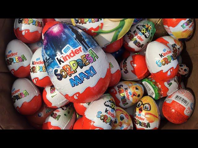 XXL COMPILATION KINDER SURPRISE ASMR UNBOXING