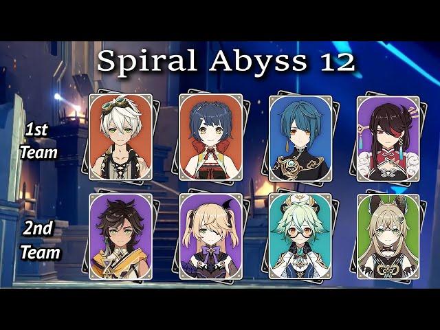 (5.2) Can We Make It Without Geo? | Spiral Abyss 12 | 4* Only (No BP) | Genshin Impact Guide