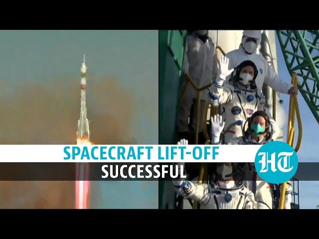 Watch: Spacecraft launch with NASA, Russia astronauts ahead of 20-yr milestone
