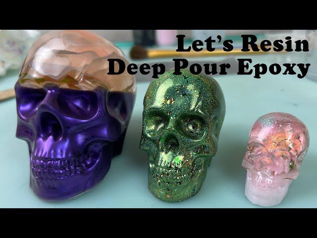 Trying LET'S RESIN's Deep Pour Epoxy using Skull Molds!