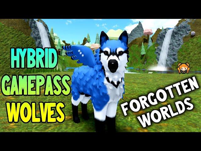 HYBRID GAMEPASS WOLVES! Roblox Forgotten Worlds BLUE JAY, ORCA, MORE