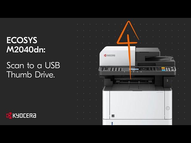 Kyocera M2040dn Scan to USB Thumb Drive