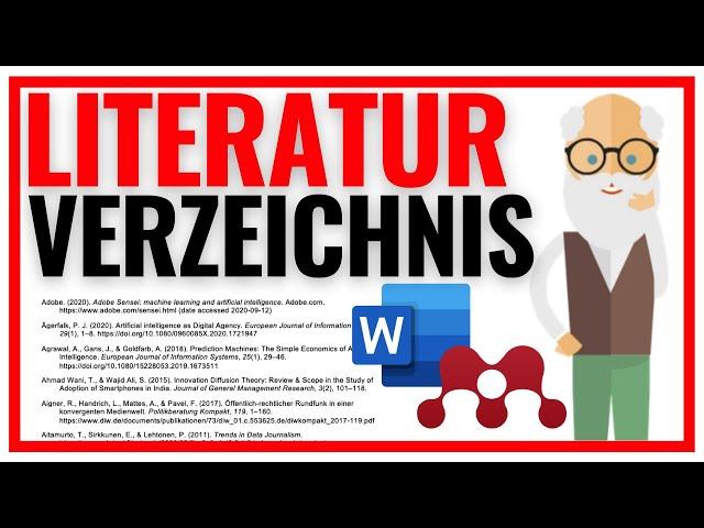 Literaturverzeichnis erstellen und in Word einfügen (mit einem Klick!) 