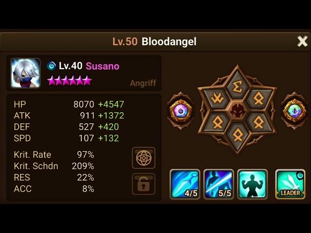 Carcano LiuMei Triana Summoners War Siege Rank 171