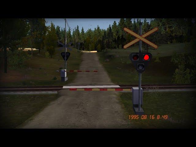 My Summer Car Railroad crossing lights and barriers (mod)