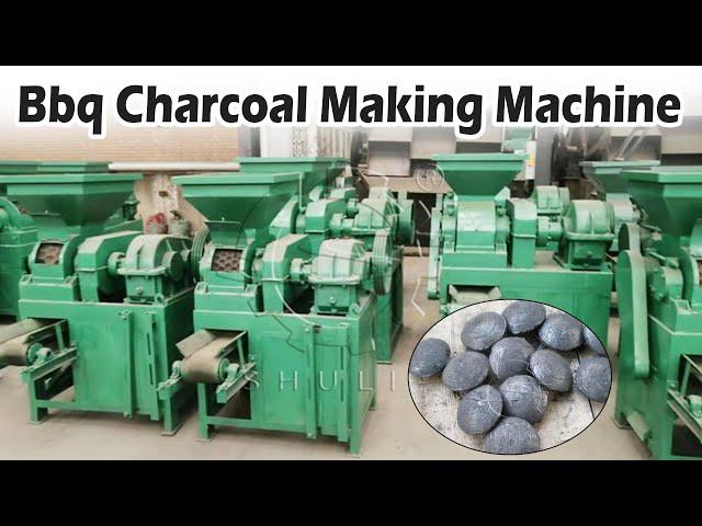 How to Make High-Quality BBQ Charcoal with This Machine! #bbq #charcoal #coal #briquettes