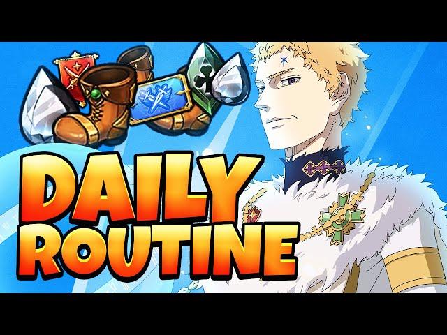 TOP 100 PLAYER'S DAILY ROUTINE ON GLOBAL BLACK CLOVER MOBILE!