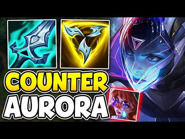 DESTROYING THE NEW CHAMP AURORA WITH VAYNE TOP!! (GET OUT OF MY LANE)