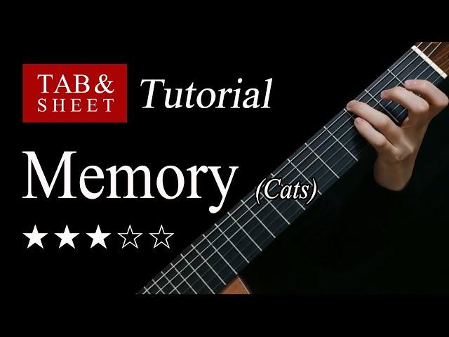 Memory (Cats) - Fingerstyle Lesson + TAB