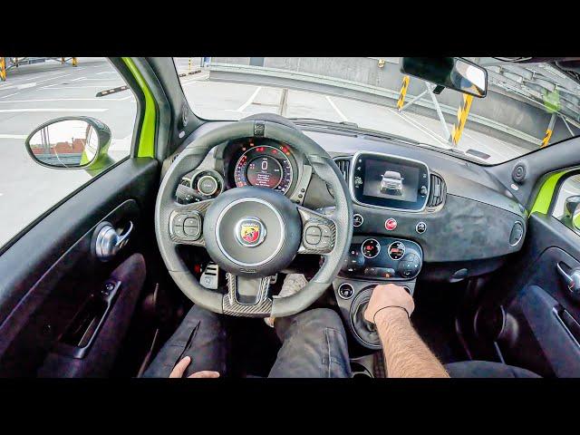 Abarth 595 Competizione [1.4 T-JET 180HP] |0-100| POV Test Drive #1787 Joe Black