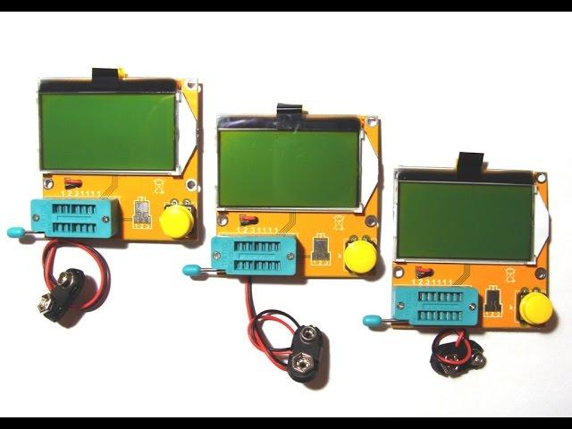 Полный обзор тестера радиодеталей Mega328 LCR ESR Mtester M328 LCR-T4 tester