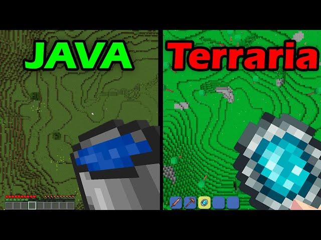 water bucket MLG as java vs terraria