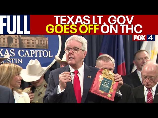 Texas THC Ban: Lt. Gov. Dan Patrick GOES OFF on hemp products | FULL