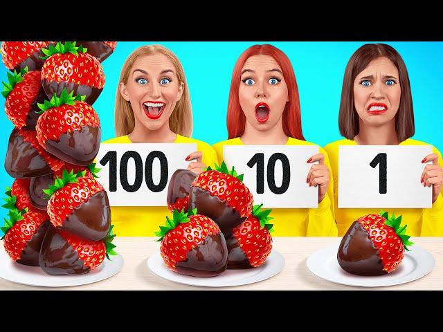 100 Слоев еды Челлендж | Смешные челленджи от Mega DO Challenge