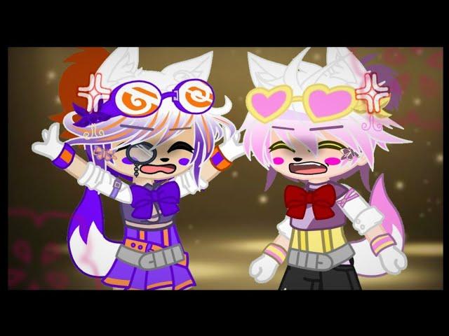 { Funtime Foxy & Lolbit fighting } ㆁ ️MY FNAF AU️ ㆁ ( FNAF SL + Mangle )