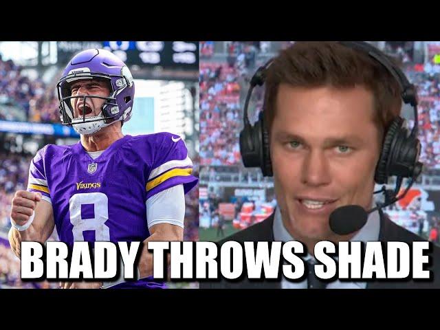 Tom Brady Throws MASSIVE Shade at Vikings QB Daniel Jones on FOX Broadcast 