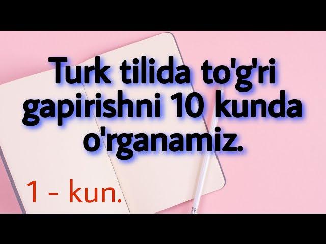 TURK TILI|1-DARS|TURK TILI ALIFBOSI|QANDAY.UZ