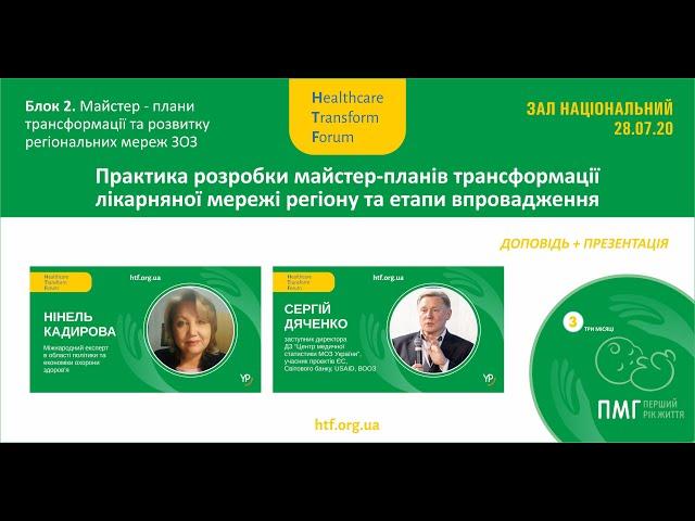 Практика розробки майстер-планів трансформації лікарняної мережі регіону та етапи впровадження