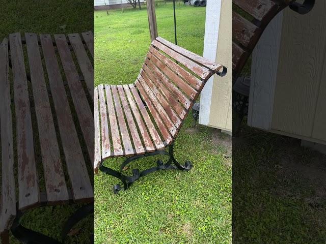 Old garden bench will restore it