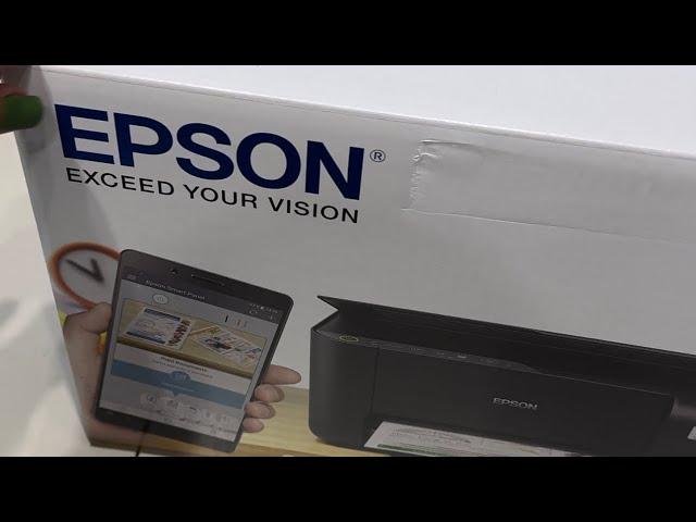 Принтер Epson EcoTank L3250 / Распаковка / Заправка краски / Печать первого фото