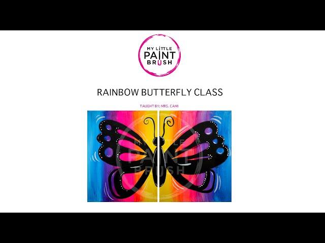 HOW TO PAINT! Acrylic Painting for Beginners | Rainbow Butterfly | My Little Paintbrush