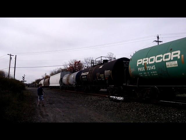 Csx q392 eastbound going down the westshore at attridge road milepost 382 and milepost 366