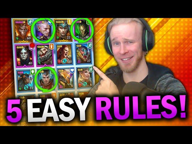 Who to 6 Star Next MADE EASY (5 SIMPLE TIPS) - Raid Shadow Legends Beginner Guide