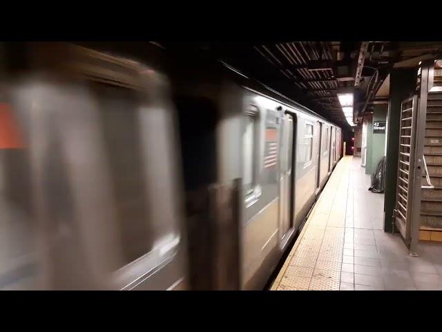 New York subway: Times Square 42 street station.