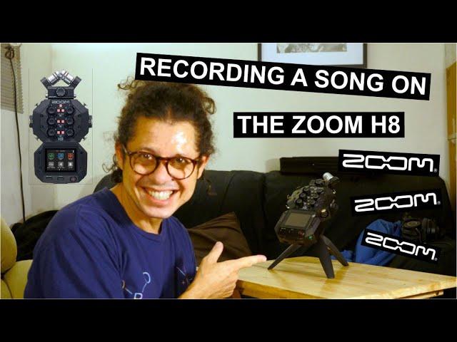 I test the Zoom H8 in music app mode - quick review 8 track recording