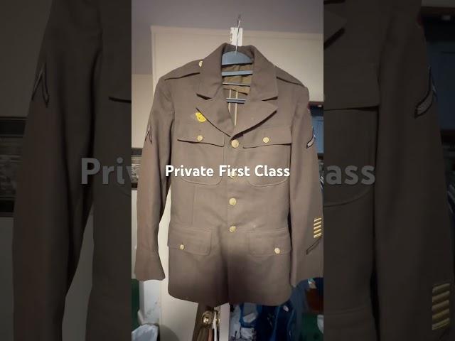 Ww2 43rd division Private First Class tunic. Action against the Japanese. World war 2 WWII