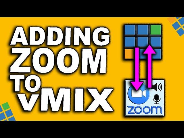 Adding a Zoom Meeting To vMix | vMix Output To Zoom Meeting | Audio & Video