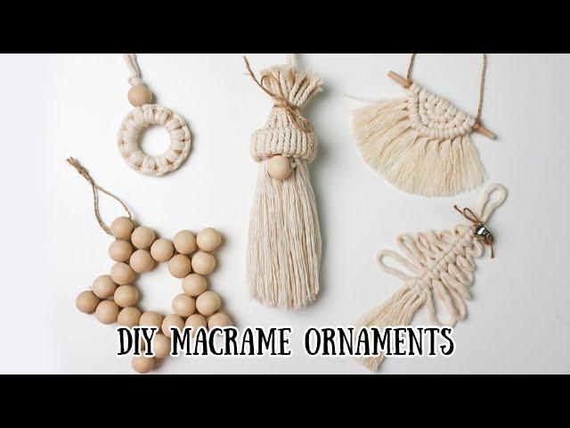 DIY Macrame Christmas Ornaments