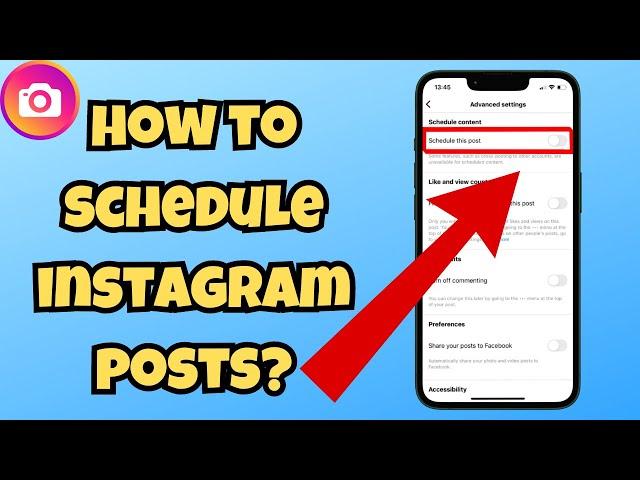 How to schedule instagram posts (Easy 2024)