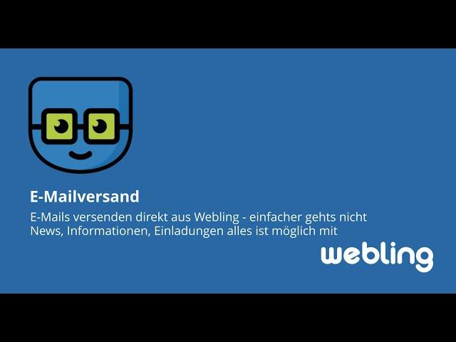 E Mails versenden direkt aus Webling Vereinssoftware