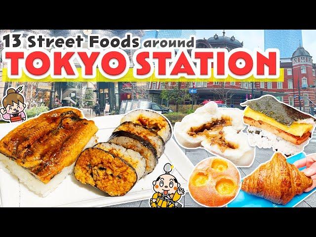 Street Food Tour around Tokyo Station / Japan Travel Vlog