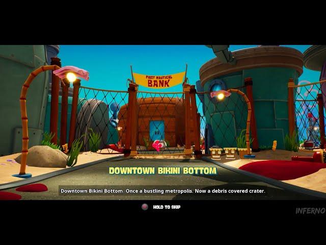 Spongebob Battle For Bikini Bottom Rehydrated 100% Walkthrough Part 2 - Downtown Bikini Bottom