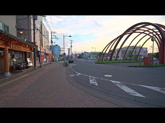 4K・ Rural walk from sunset to night in Hidaka town of Saitama prefecture・4K HDR