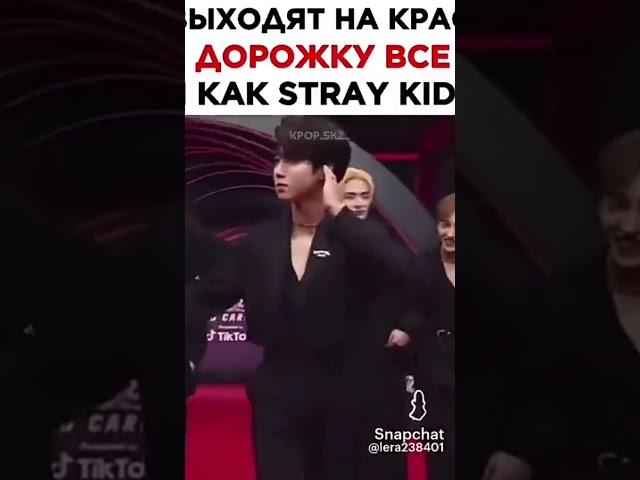 #как все выходят на красную дорожку и как выходят #STRAY KIDS