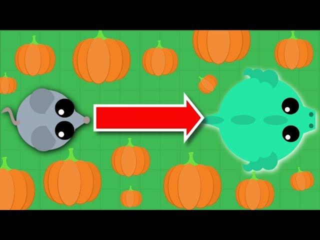 Mope.io // MOUSE TO DRAGON WITH PUMPKINS ONLY // Best way to get fast XP // Chill edits