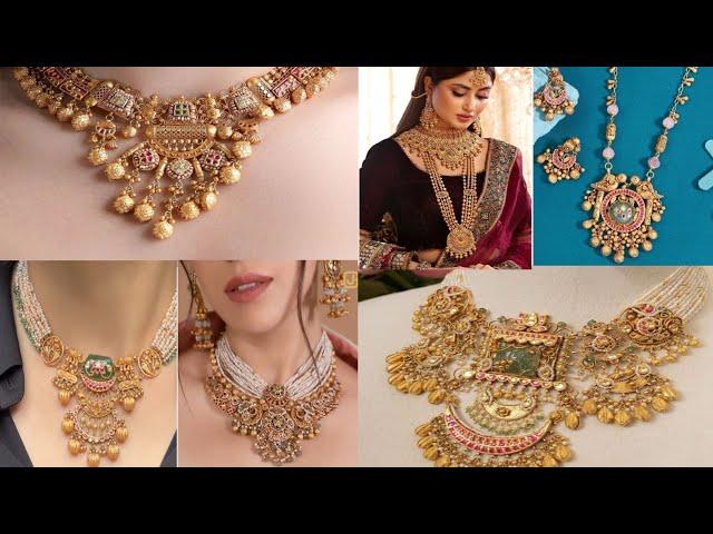 New jewellery designs from Mumba zaveri bazar, new bridal Necklace Set Designs, letest Designs 2025,