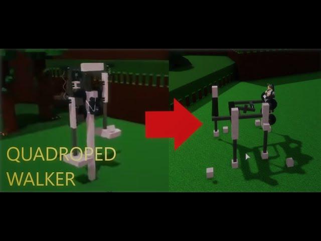Roblox build a boat: QUAD WALKER!