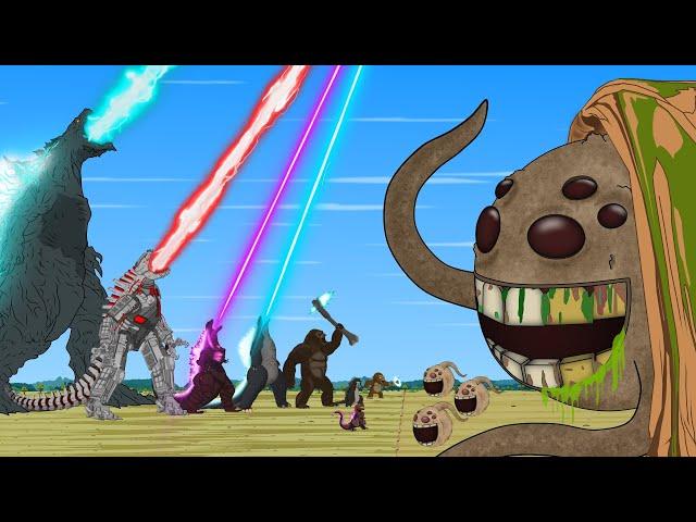 Rescue All Family GODZILLA & KONG, GODZILLA EARTH From Evolution of QUEEN GRUMBLE DOORS Roblox???