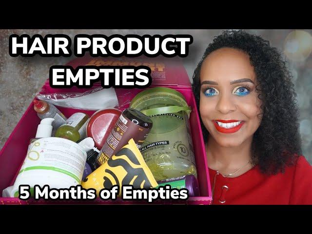 HAIRCARE EMPTIES 2023 | 5 MONTHS OF EMPTIES | JackieNaturals