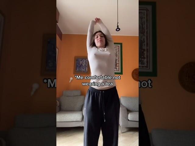 No bra tik tok challenge #shorts #tiktok